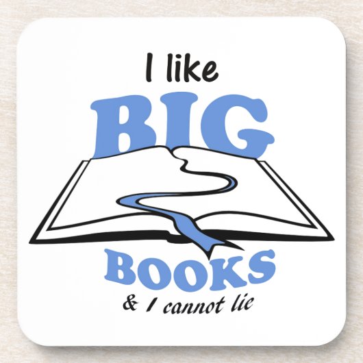 Ich mag Big Books Getränkeuntersetzer (Vorderseite)