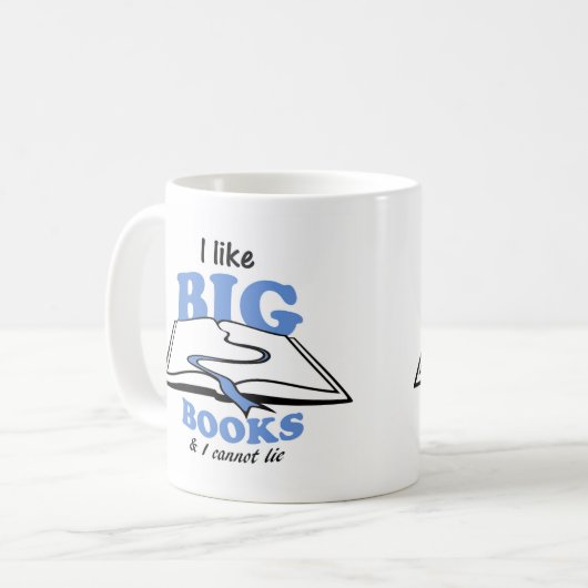 Ich mag Big Books Kaffeetasse (Vorderseite Links)