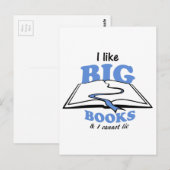 Ich mag Big Books Postkarte (Vorne/Hinten)