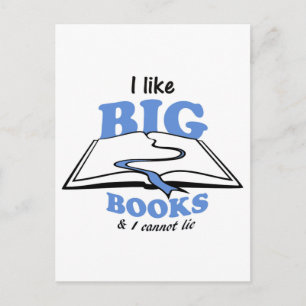 Ich mag Big Books Postkarte