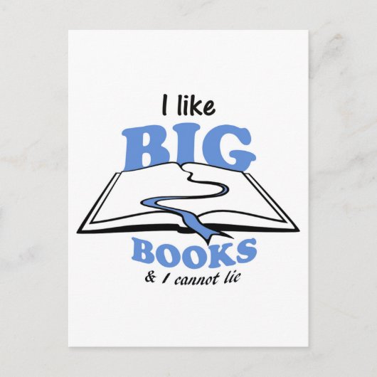 Ich mag Big Books Postkarte (Vorderseite)