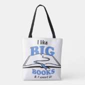 Ich mag Big Books Tasche (Rückseite)