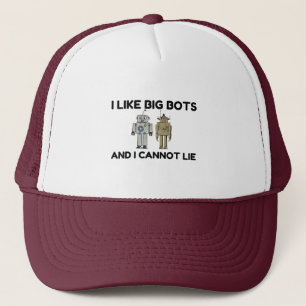Ich mag Big Bots Truckerkappe