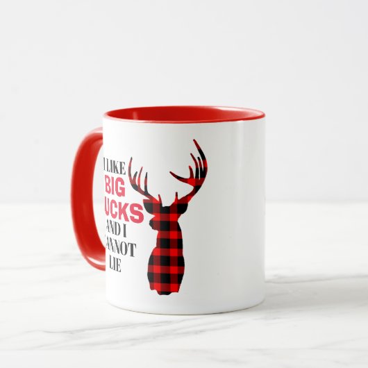 Ich mag BIG BUCKS Funny Junting Tasse (Vorderseite Links)