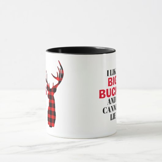 Ich mag BIG BUCKS Funny Junting Tasse (Zentrum)