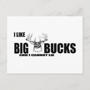 Ich mag BIG Bucks und kann nicht lügen! Postkarte