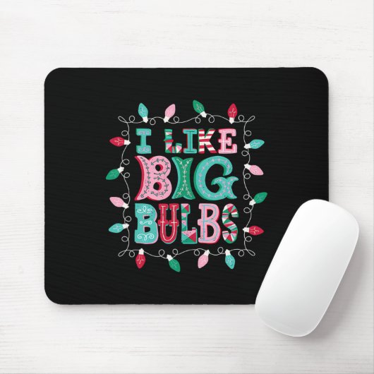 Ich mag Big Bulbs Weihnachtsleuchten, die zur Fami Mousepad (Mit Mouse)