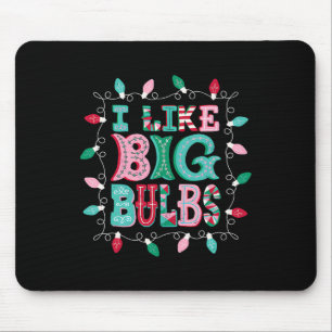 Ich mag Big Bulbs Weihnachtsleuchten, die zur Fami Mousepad