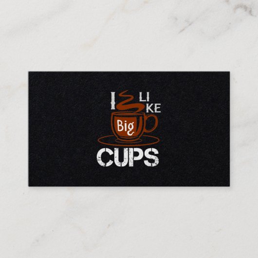 Ich mag Big Cup Visitenkarte (Vorderseite)