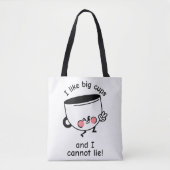 Ich mag Big Cups - Funny Toop Bag Tasche (Vorderseite)