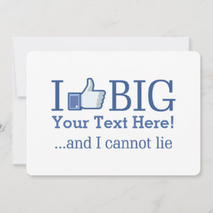 Ich mag Big Personalisiert mit Ihrer Textkreation