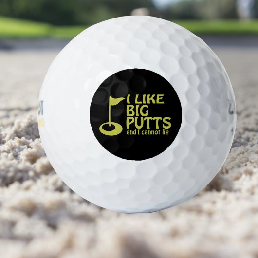 Ich mag Big Putts Golfing Spaß Golfball