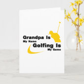 Ich mag Big Putts und ich kann Golf nicht gerne Go Karte (Gelbe Blume)