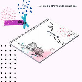 Ich mag Big Spots Notebook Notizblock