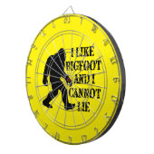 Ich mag Bigfoot und ich kann nicht leben Dartscheibe (Vorderseite rechts)