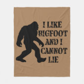 Ich mag Bigfoot und ich kann nicht leben Fleecedecke (Vorderseite)