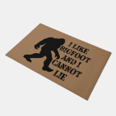 Ich mag Bigfoot und ich kann nicht leben Fußmatte (Schrägansicht)