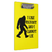 Ich mag Bigfoot und ich kann nicht leben Klemmbrett (Rechts)