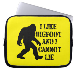 Ich mag Bigfoot und ich kann nicht leben Laptopschutzhülle