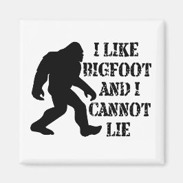 Ich mag Bigfoot und ich kann nicht leben Magnet