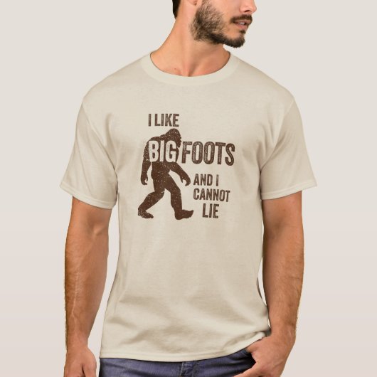 Ich mag BIGFOOTS T - Shirt (Vorderseite)