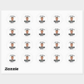 Ich mag Bison Funny Quote Sticker (Blatt)