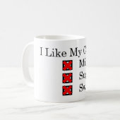 Ich mag... Black Coffee Tasse (Vorderseite Links)
