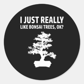 Ich mag Bonsai Trees T Anime Japanese Culture Zen Runder Aufkleber