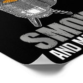 Ich mag Bourbon Smoker Funny Grillen Barbeque Gril Poster (Ecke)