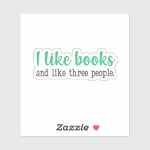 Ich mag Bücher Aufkleber