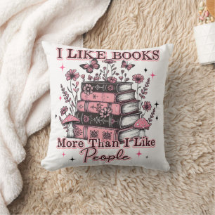 Ich mag Bücher mehr als... Kissen