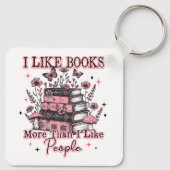 Ich mag Bücher mehr als... Schlüsselanhänger (Rückseite)