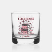 Ich mag Bücher mehr als... Whiskyglas (Vorderseite)