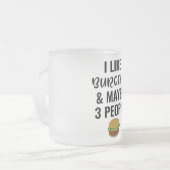 Ich mag Burger und vielleicht 3 Leute Mattglastasse (Vorderseite Links)
