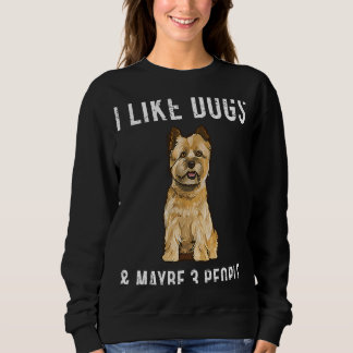 Ich mag Cairn Terrier Hunde und vielleicht 3 Leute Sweatshirt
