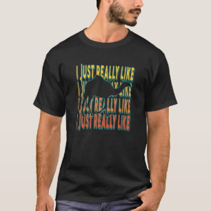 Ich mag Camels Zitat Retro Spaß Idee T-Shirt