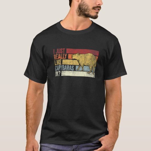 Ich mag Capybara Ok Capybaras T-Shirt (Vorderseite)