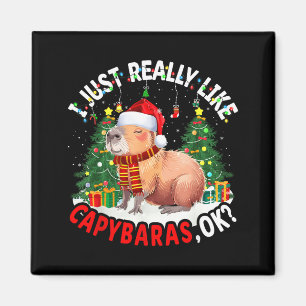 Ich mag Capybaras einfach wirklich Ok Capybara Tie Magnet