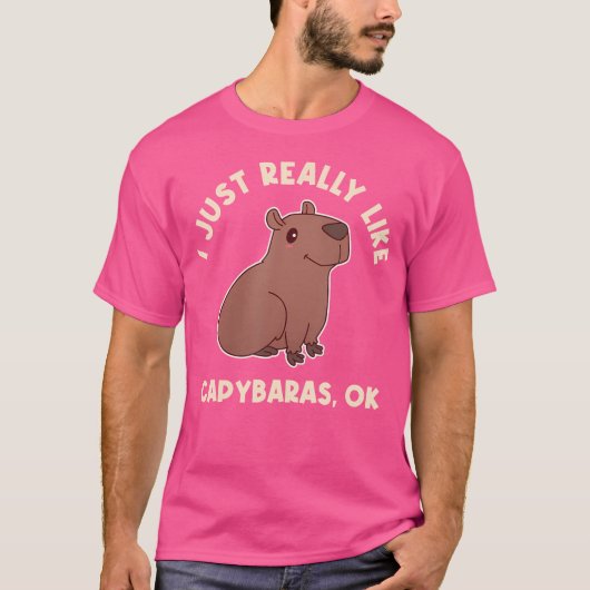 Ich mag Capybaras Ok T-Shirt (Vorderseite)