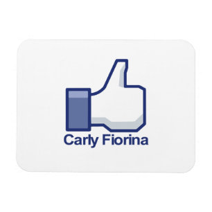 Ich mag Carly Fiorina-Daumen oben Magnet