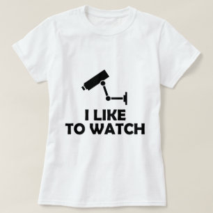 Ich mag CCTV-Videoüberwachungskameraaufnahmen ansc T-Shirt