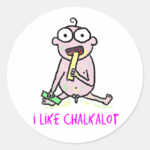 Ich mag Chalk als viele Aufkleber