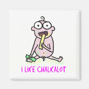 Ich mag Chalkalot Magneten Magnet