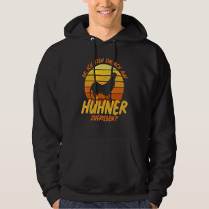 Ich Mag Chickens Vintag Chicken Rooster Hen Chi Hoodie