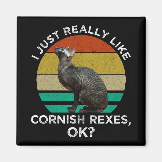 Ich mag Cornish Rex Katzen einfach wirklich, OK? Magnet (Vorne)
