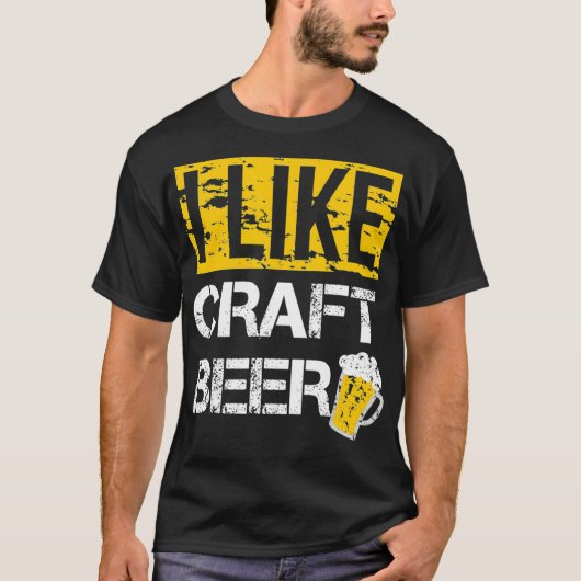 Ich mag Craft Beer T Shirt (Vorderseite)