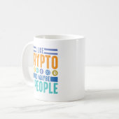 Ich mag Crypto und vielleicht 3 Leute, Crypto Love Kaffeetasse (Vorderseite Links)