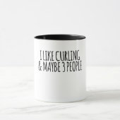 Ich mag Curling und vielleicht 3 Leute Tasse (Zentrum)