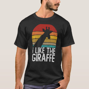 Ich mag das Giraffen-Shirt Retro Vintage 80er 70er T-Shirt