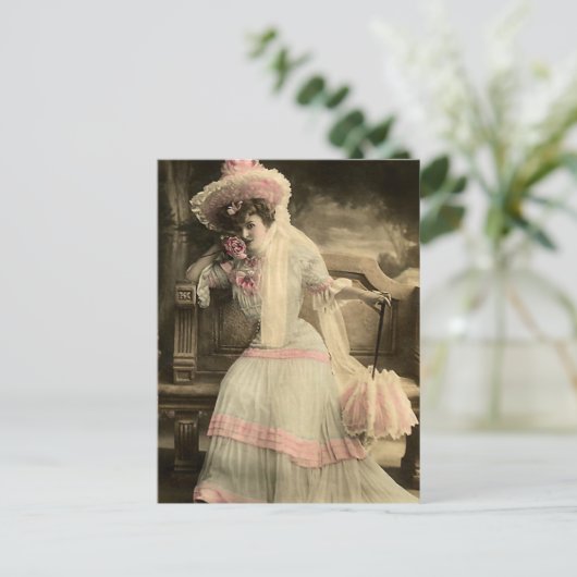 Ich mag das Rosa Postkarte (Stehend Vorderseite)